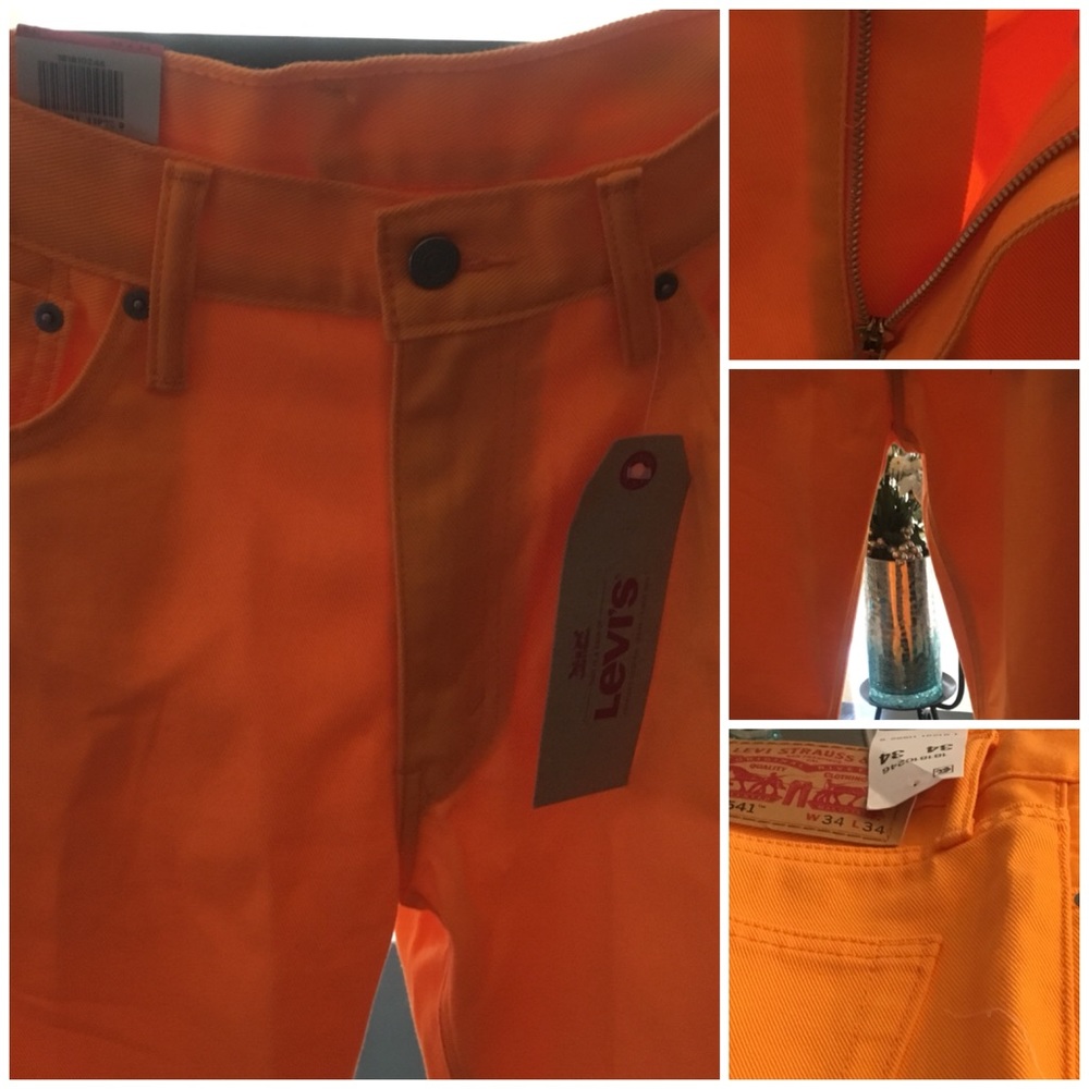 Levi’s Strauss 541 Athletic Fit Men’s Orange Jeans